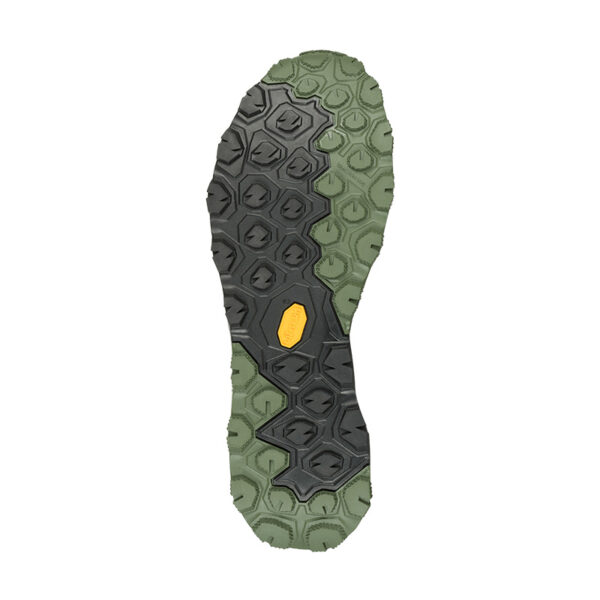 suola delle scarpe da escursionismo veloce Aku modello flyrock gtx verde grigio