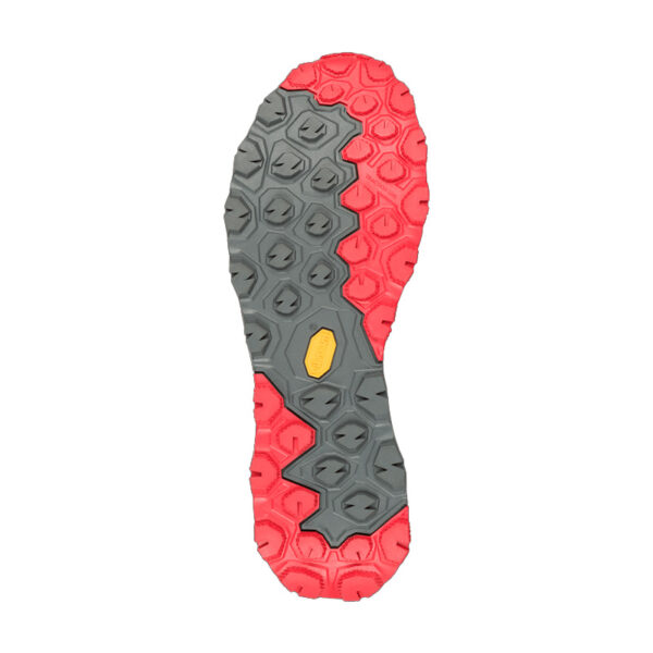 suola delle scarpe da escursionismo veloce Aku modello flyrock gtx lime rosso