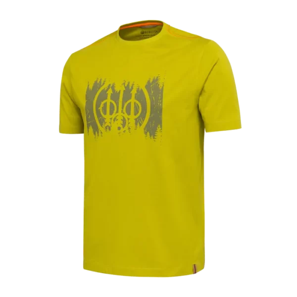 t-shirt da caccia per uomo beretta trident colore citronella
